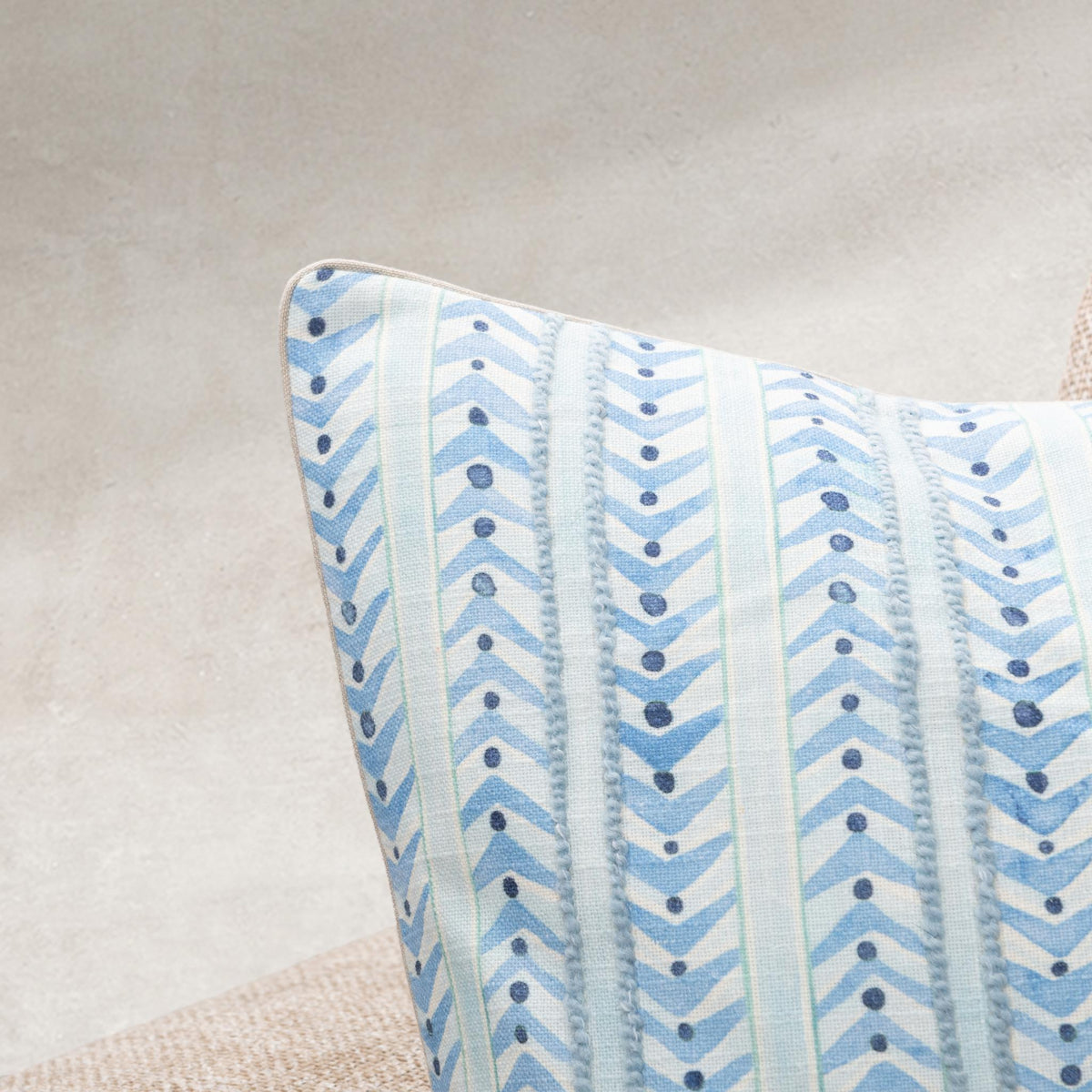 Seaglass Stripe Navy Blue 20"x20" Throw Pillow (Set of 2)
