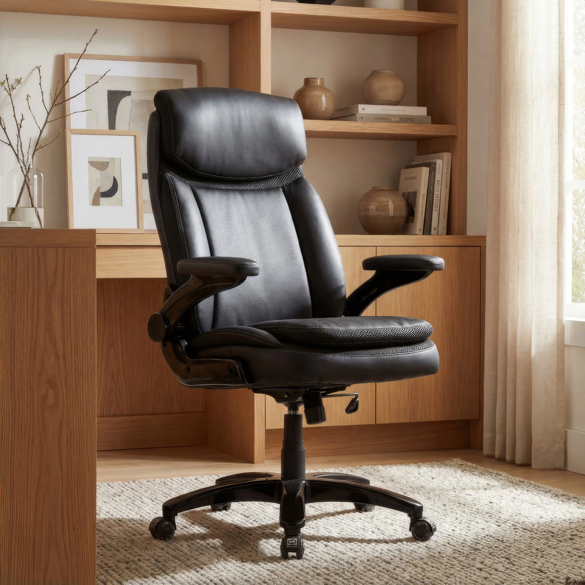 Sealy Denali Black Office Chair - Ornate Home