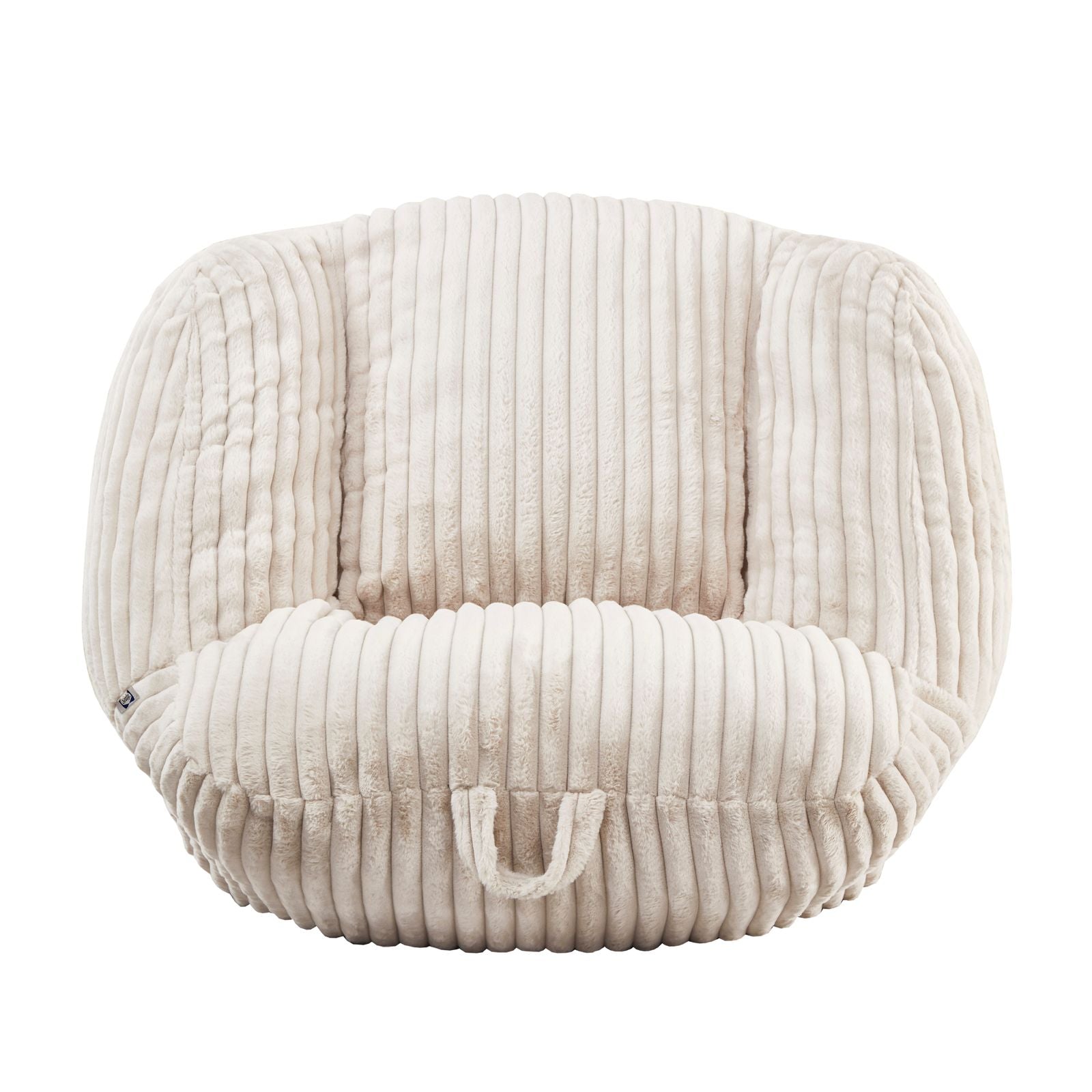 Sealy Ebsen Taupe Corduroy Lounger Sack Chair - Ornate Home