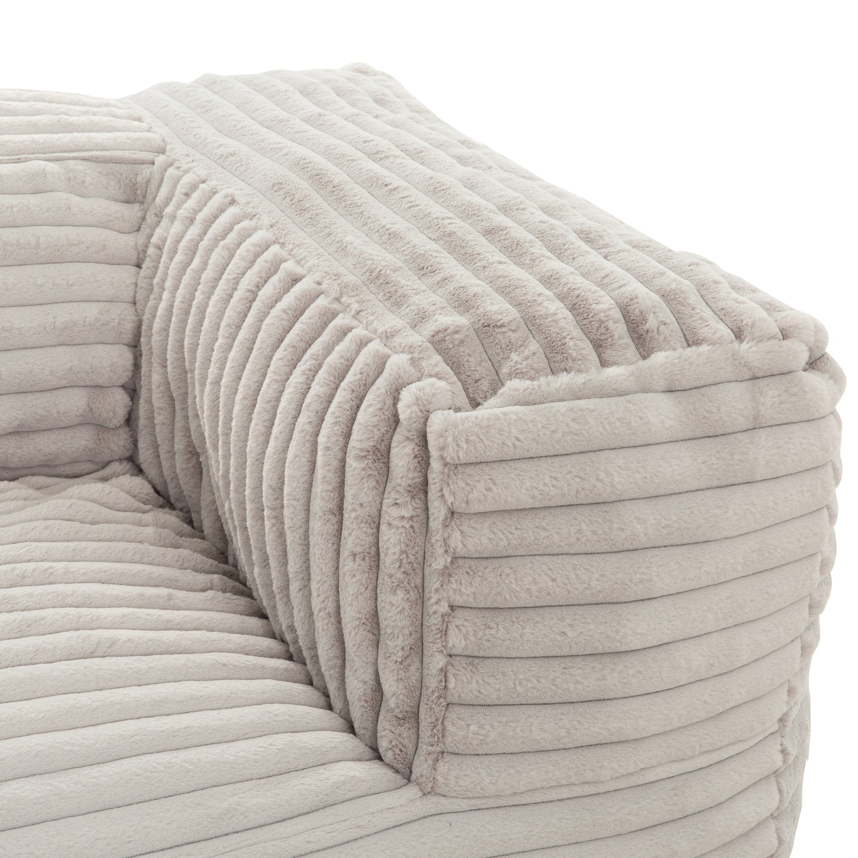 Sealy® Redd Bean Bag Sofa Lounger - Taupe - Ornate Home