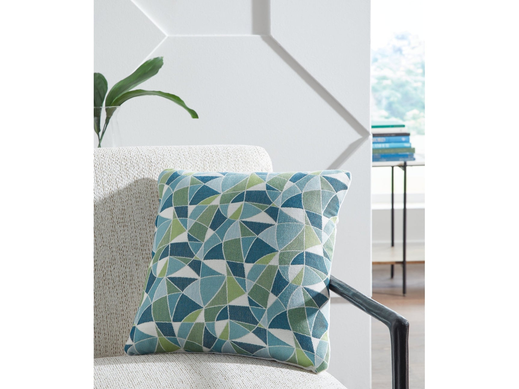 Seanow Next-Gen Nuvella Green/Turquoise/White Pillow (Set of 4) - Ornate Home