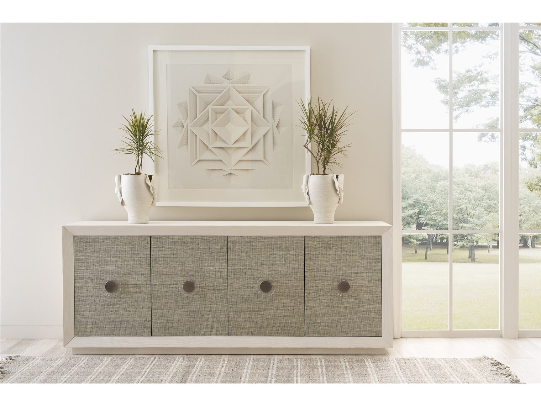Seascape White Pine Credenza - Ornate Home