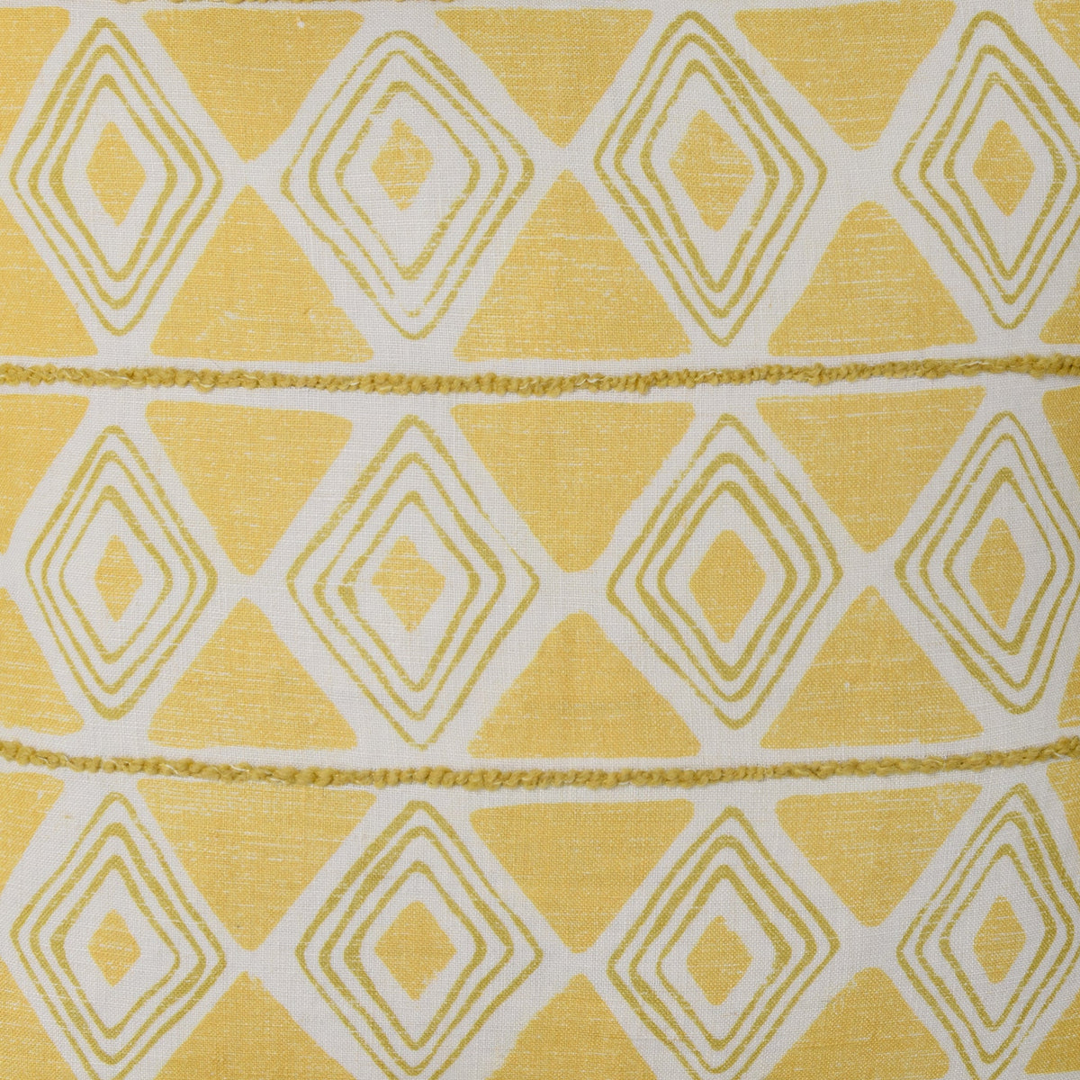 Seaside Trellis Sunwashed Gold 22"x22" Throw Pillow (Set of 2)