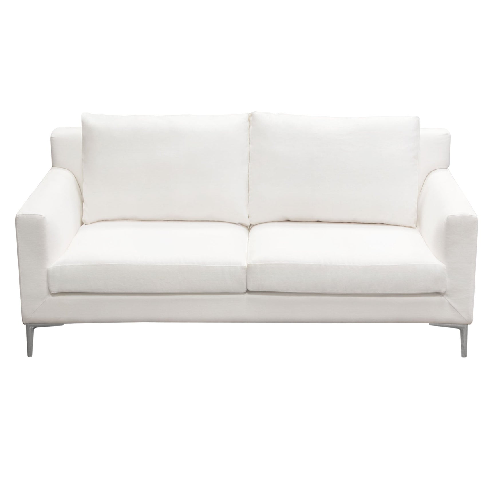 Seattle White Loveseat - Ornate Home