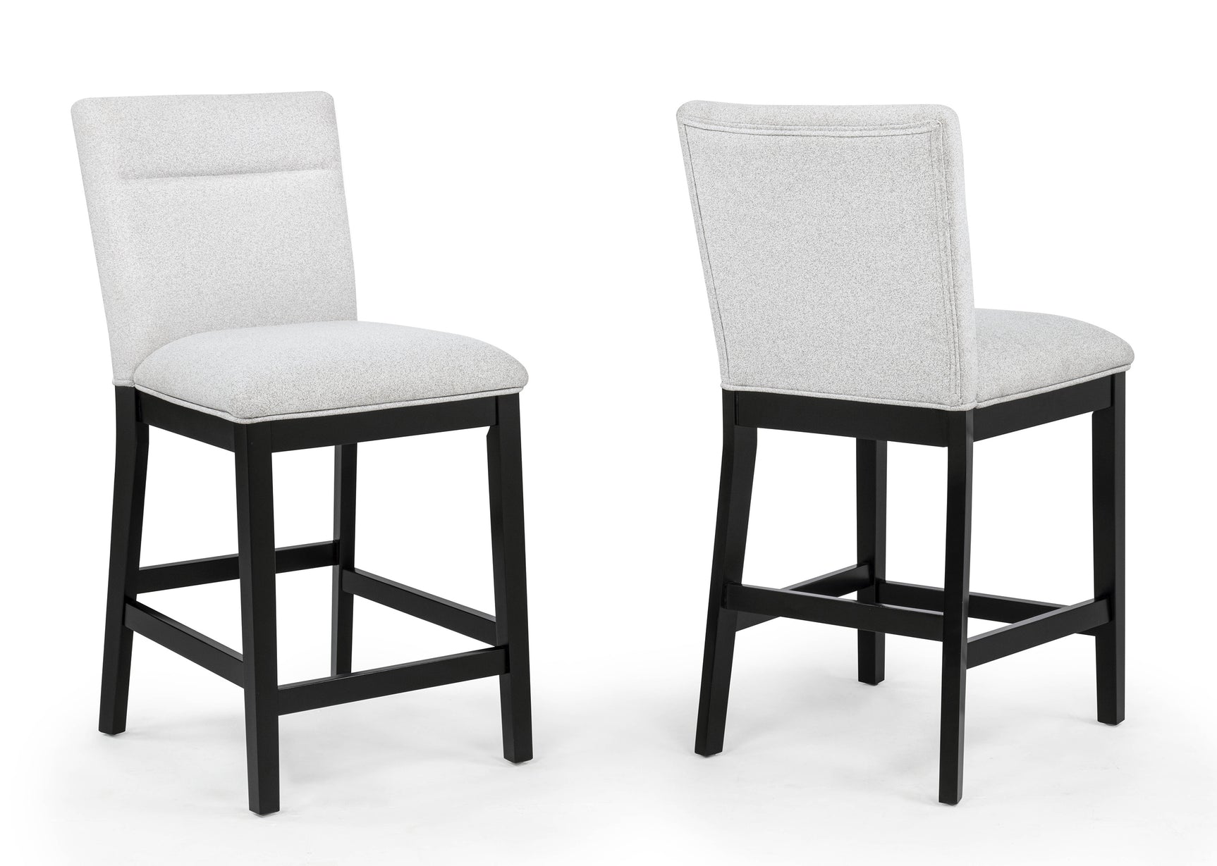 Sebastian Black/Gray Counter Height Dining Chair (Set of 2) - Ornate Home