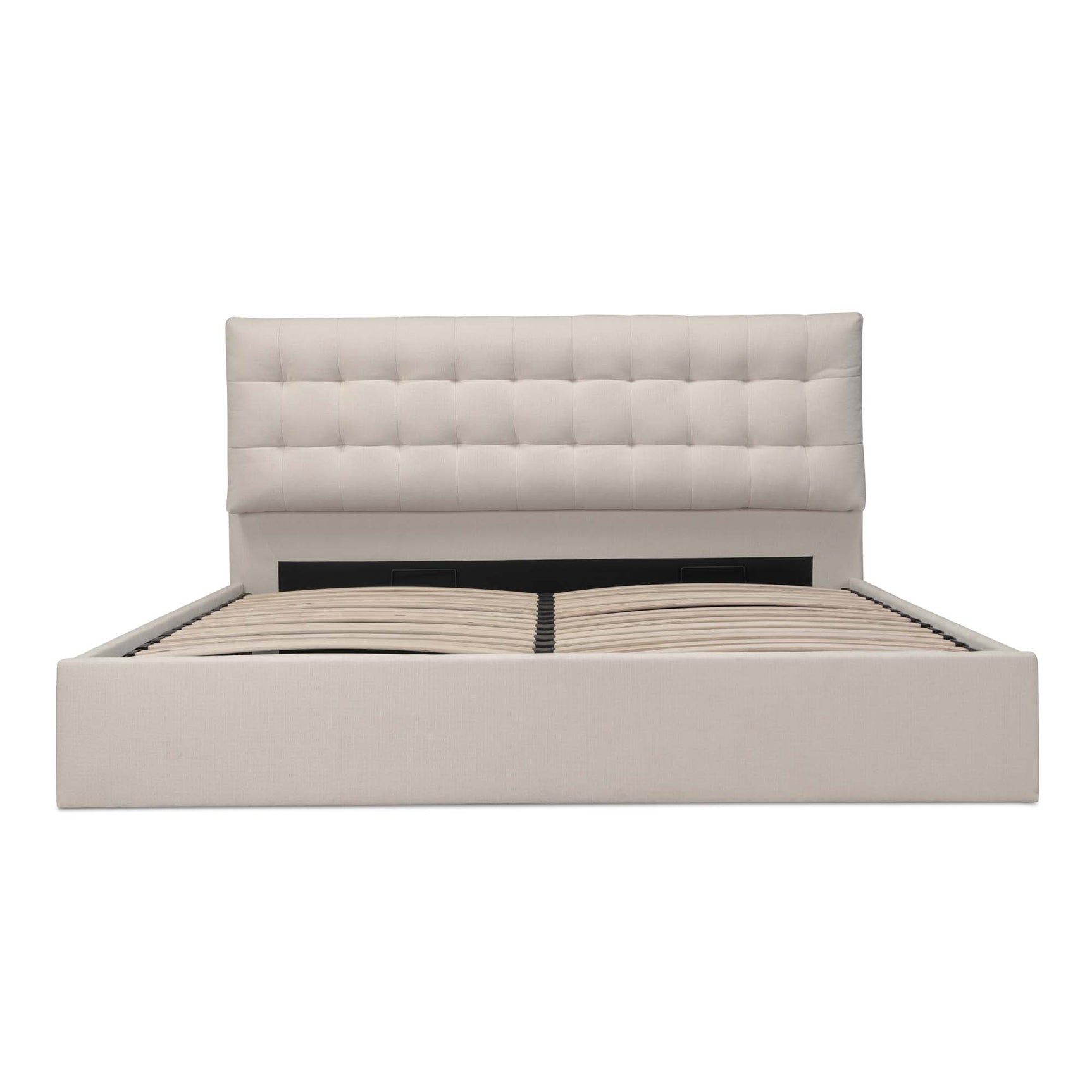 Sebastion Cream Queen Storage Bed - Ornate Home