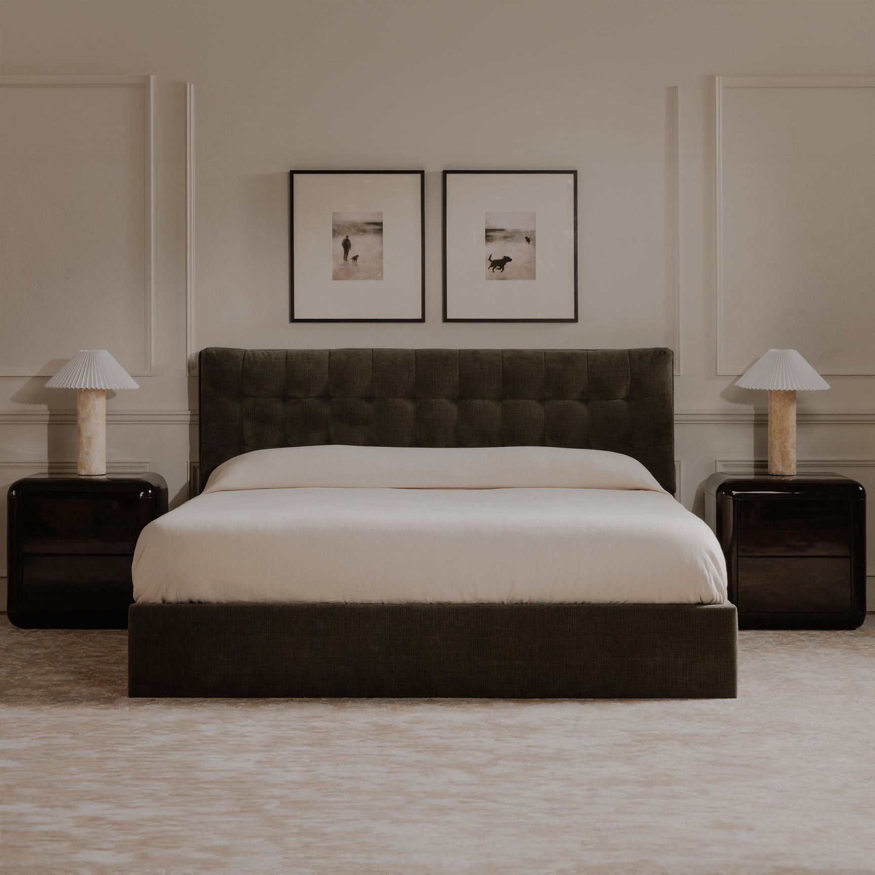 Sebastion Green King Storage Bed - Ornate Home