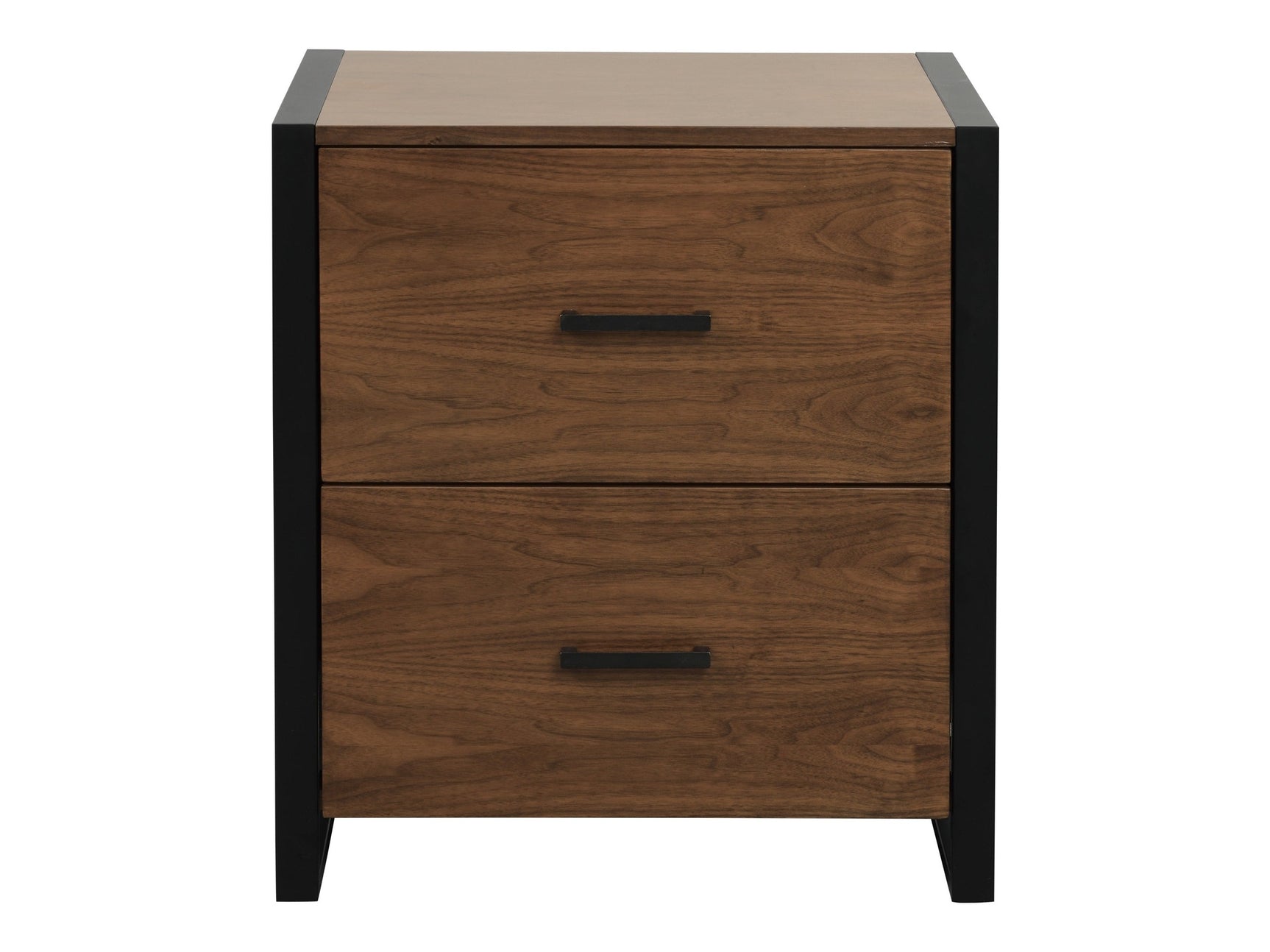 Sedley Walnut/Black File Cabinet - Ornate Home