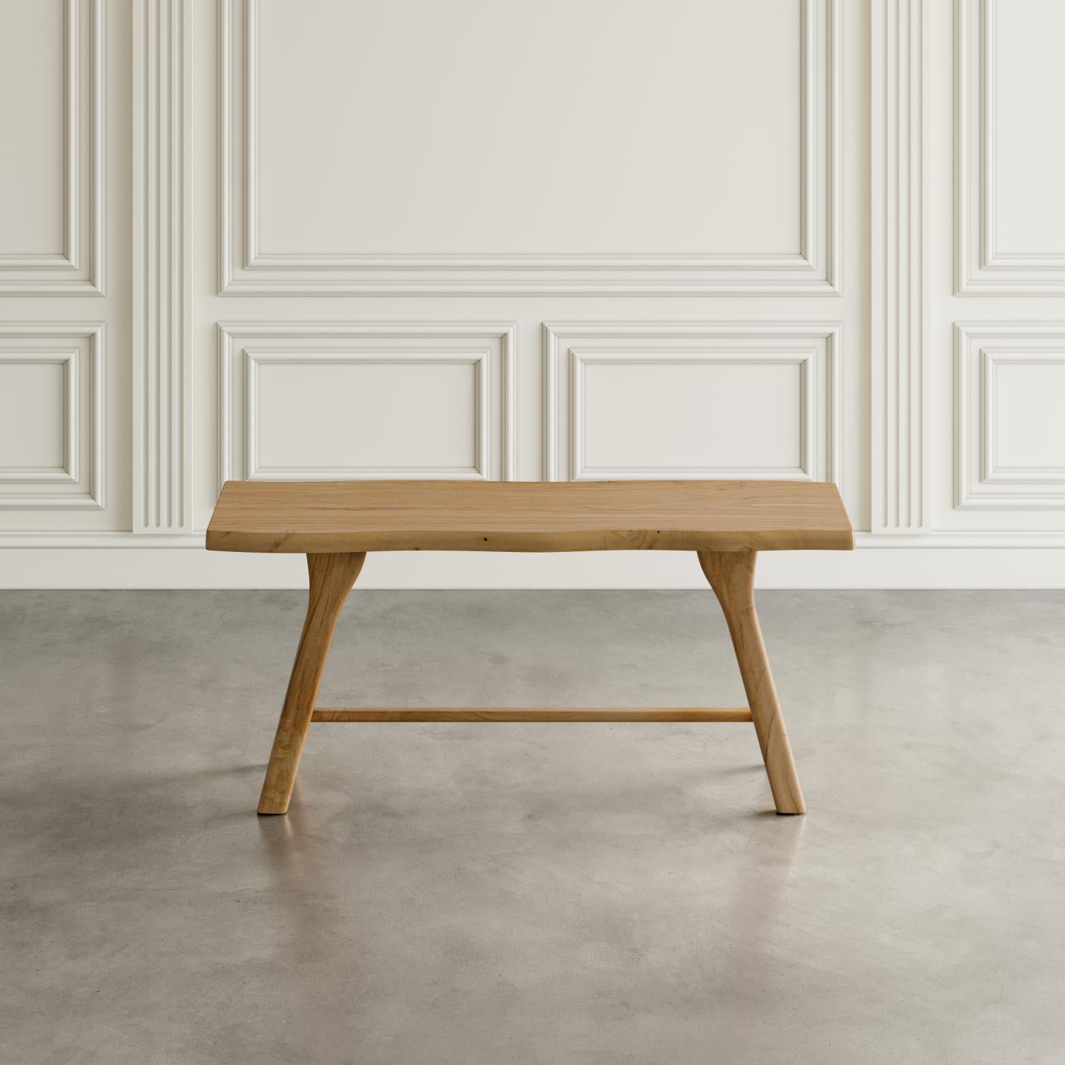 Sedona Natural Counter Table w/ 4 Backless Stools, Bench - Ornate Home