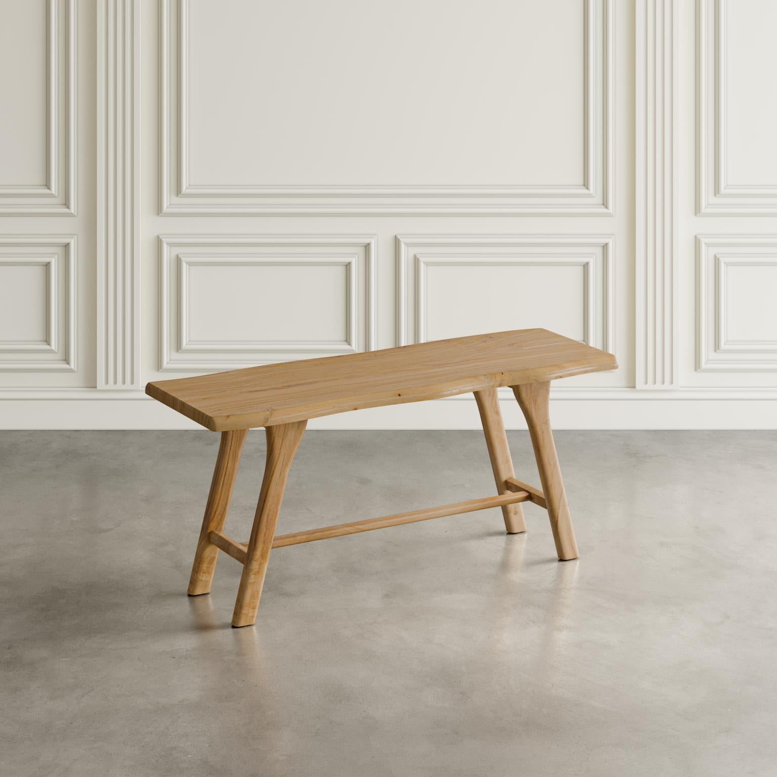 Sedona Natural Counter Table w/ 4 Backless Stools, Bench - Ornate Home