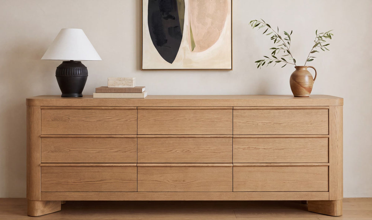 Segment Heritage Brown 9 Drawer Dresser - Ornate Home