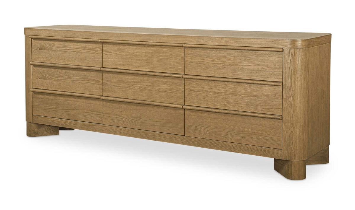 Segment Heritage Brown 9 Drawer Dresser - Ornate Home