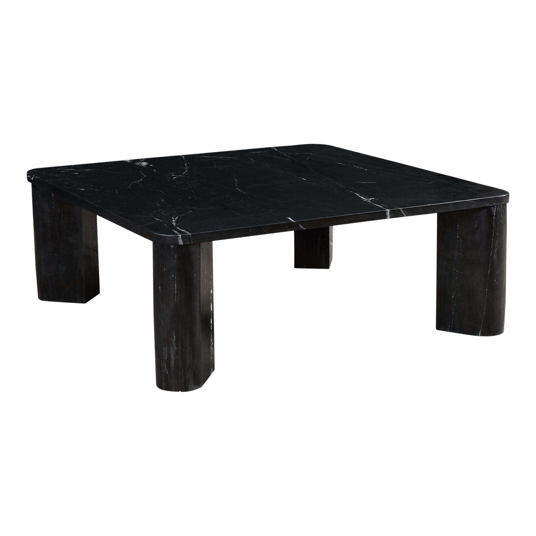 Segment Jetty Black Coffee Table - Ornate Home