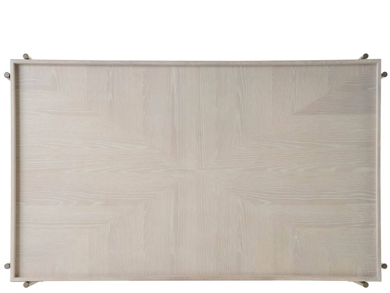Selkie White Oak/Bronze Cocktail Table - Ornate Home