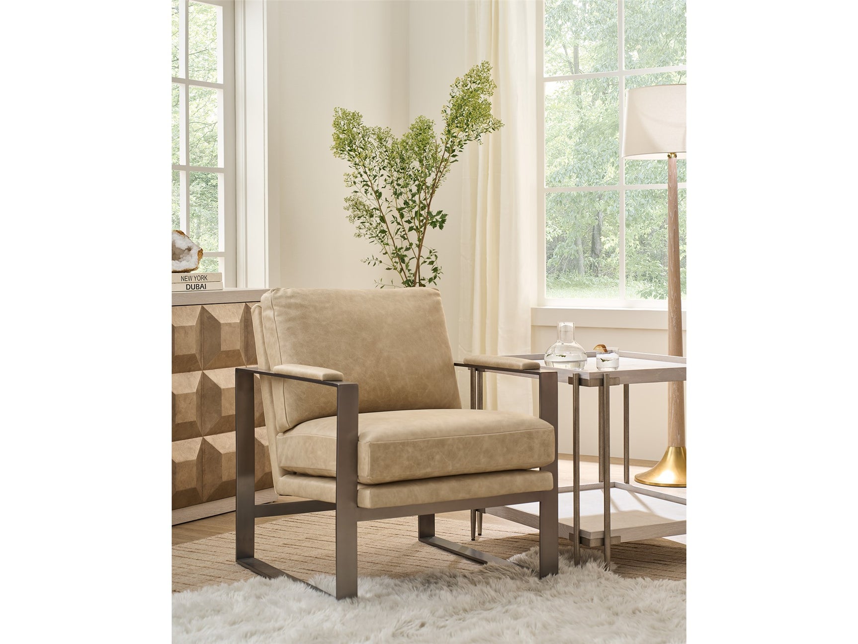 Selkie White Oak End Table - Ornate Home