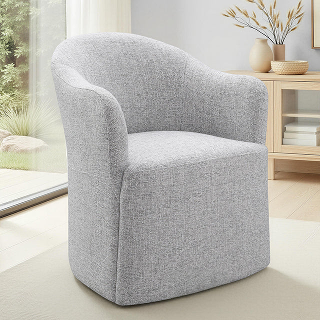 Sema Feather Gray Arm Chair - Ornate Home