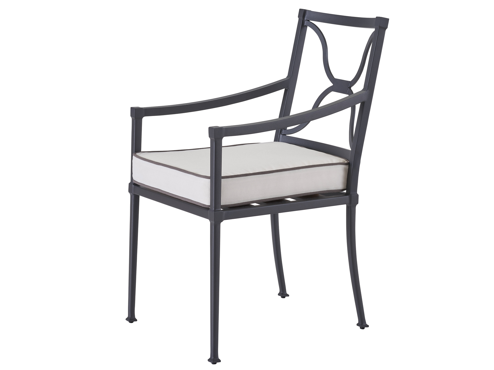 Seneca Canvas Natural/Charcoal Dining Chair - Ornate Home
