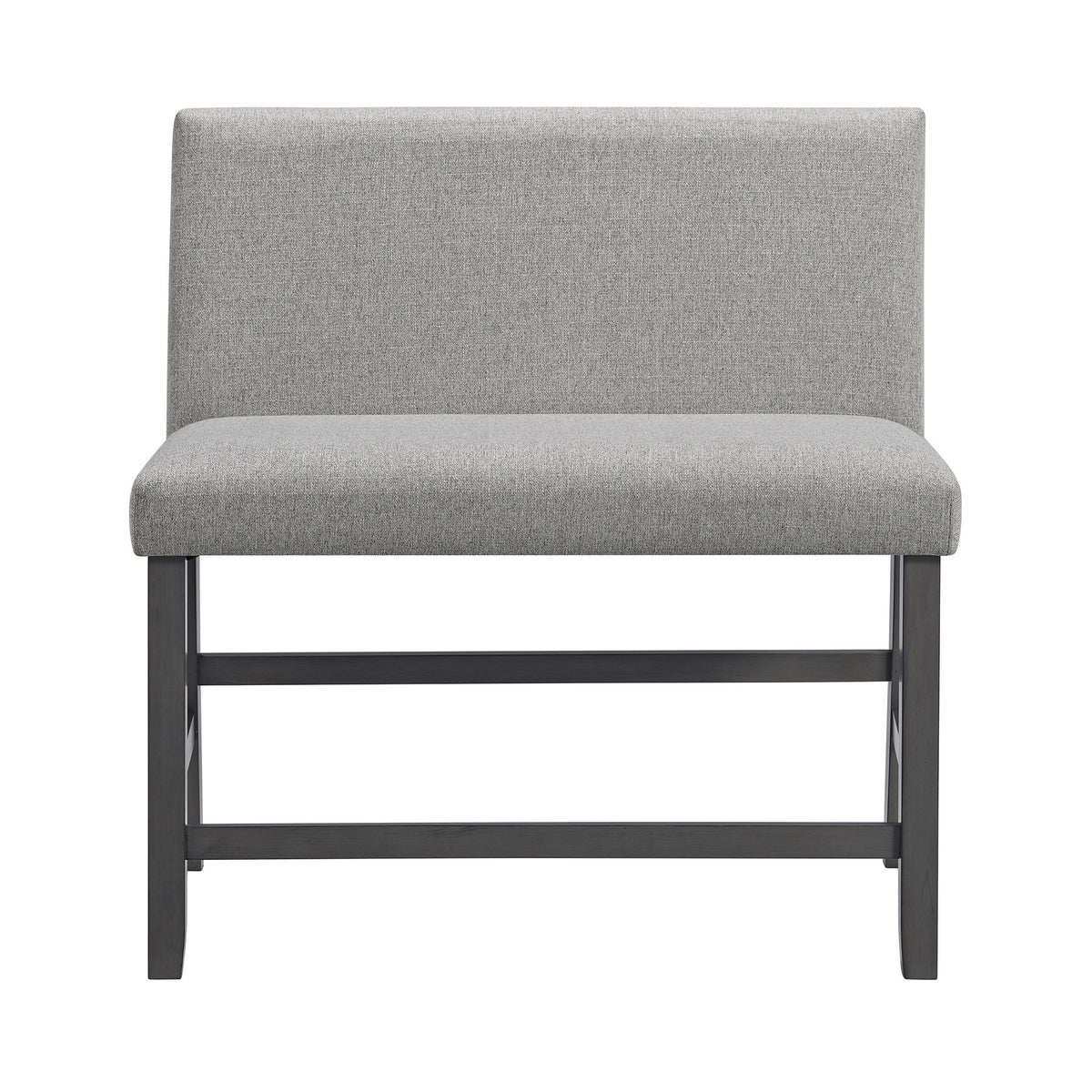 Seneca Grey Fabric 3-Piece Counter Corner Bench - Ornate Home
