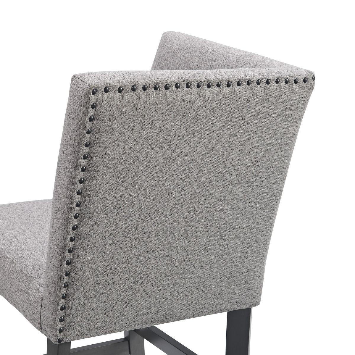 Seneca Grey Fabric 3-Piece Counter Corner Bench - Ornate Home