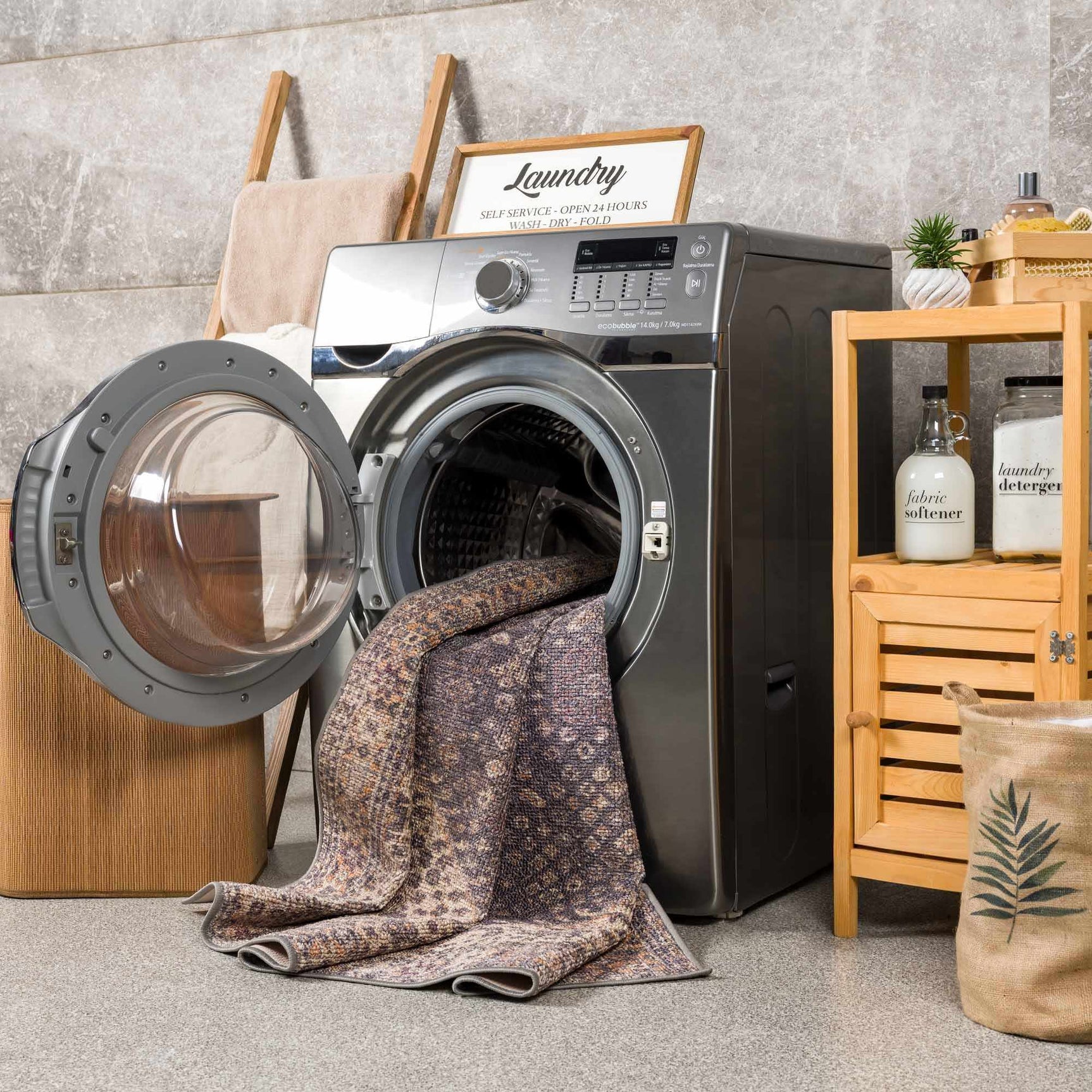 Seok Washable Area Rug - Ornate Home