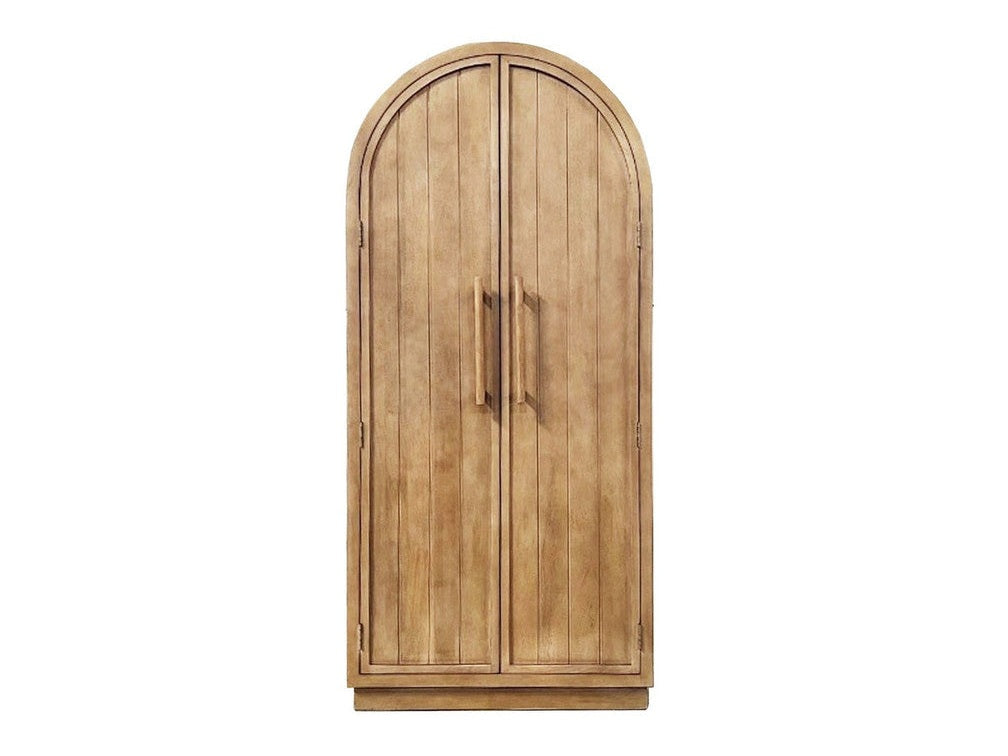 Serafina Tan Tall-Cabinet - Ornate Home