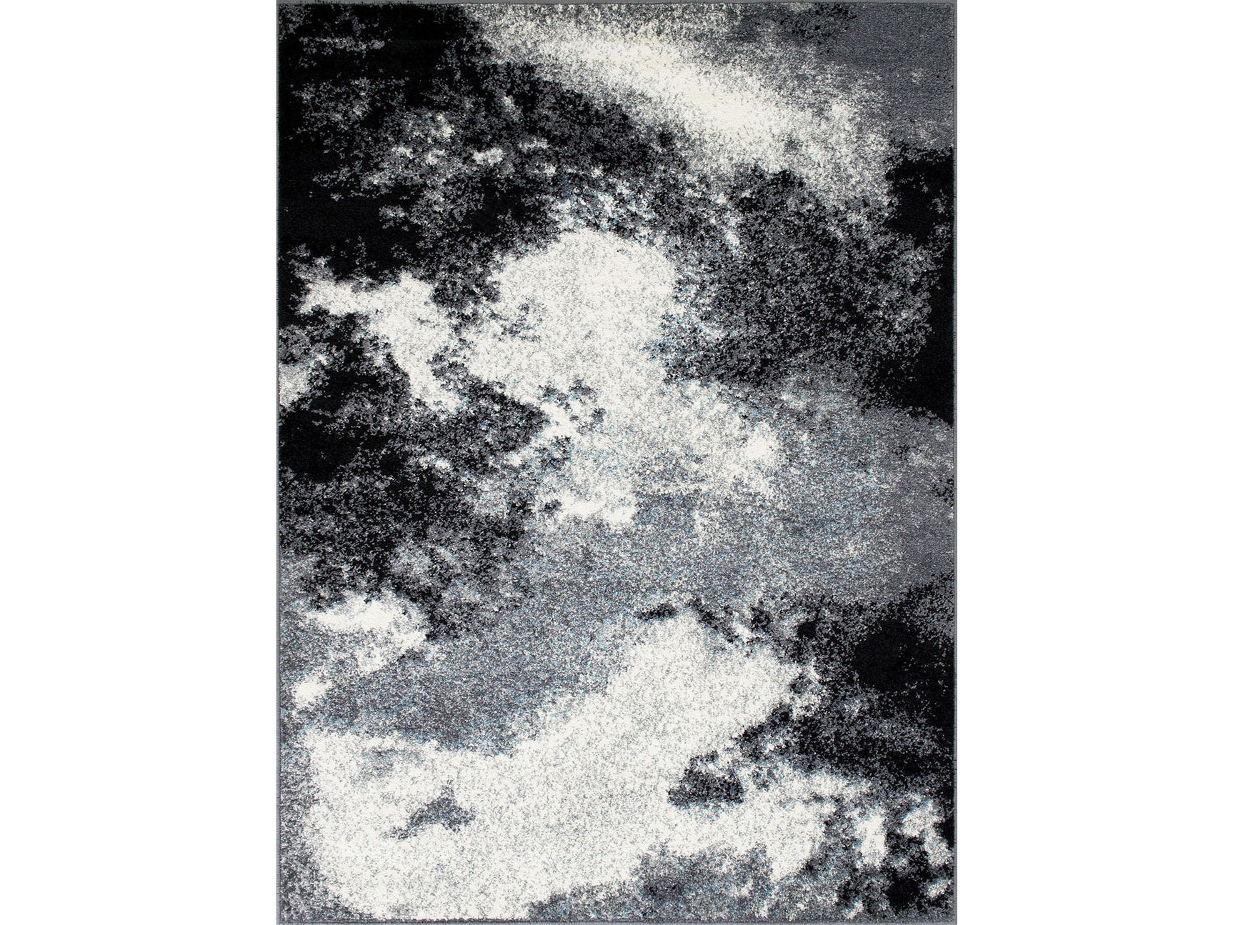 Serang Gray/Black 5'X7' Area Rug - Ornate Home