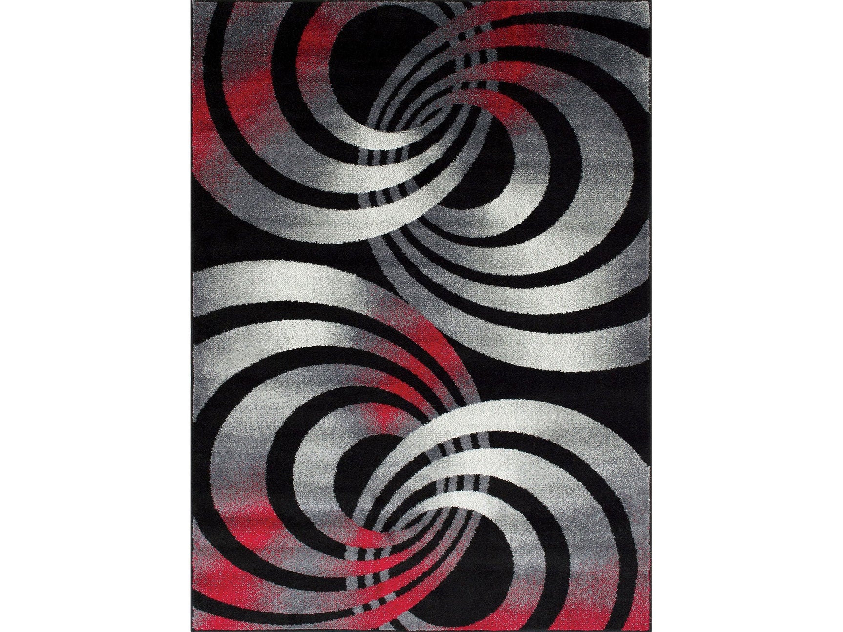 Serang Gray/Red 5' X 7' Area Rug - Ornate Home