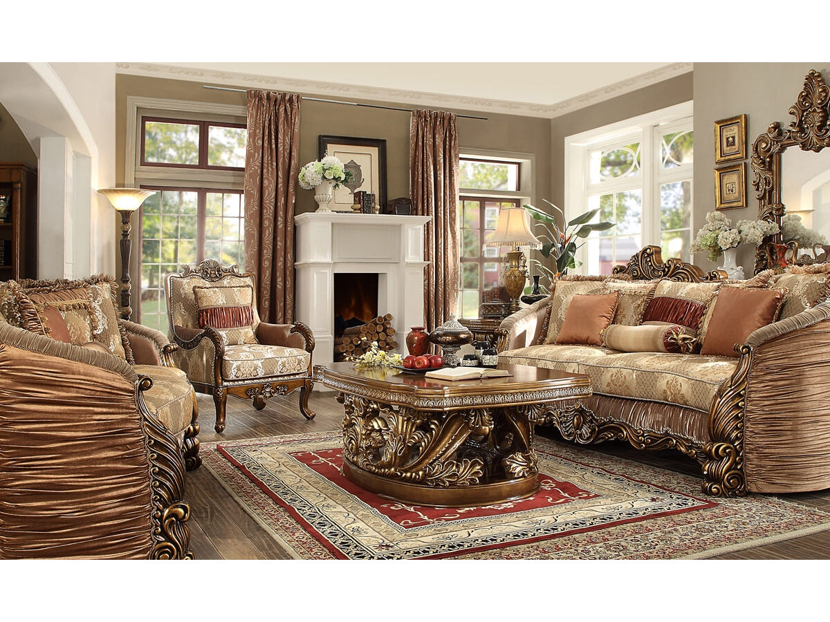 Seraphina Antique Brown Loveseat / HD-1601 - Ornate Home