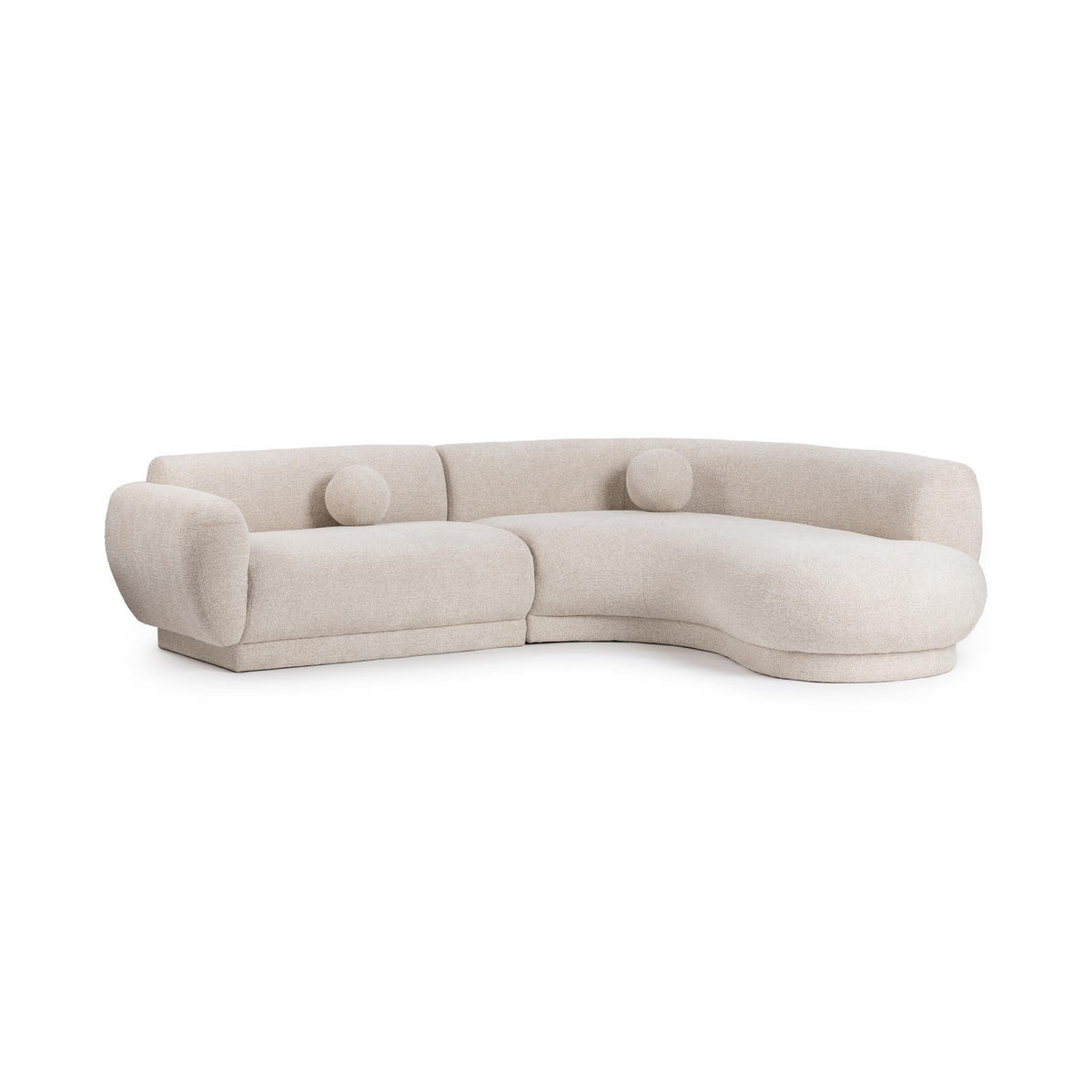 Serena Buttercream 2-Piece Sectional