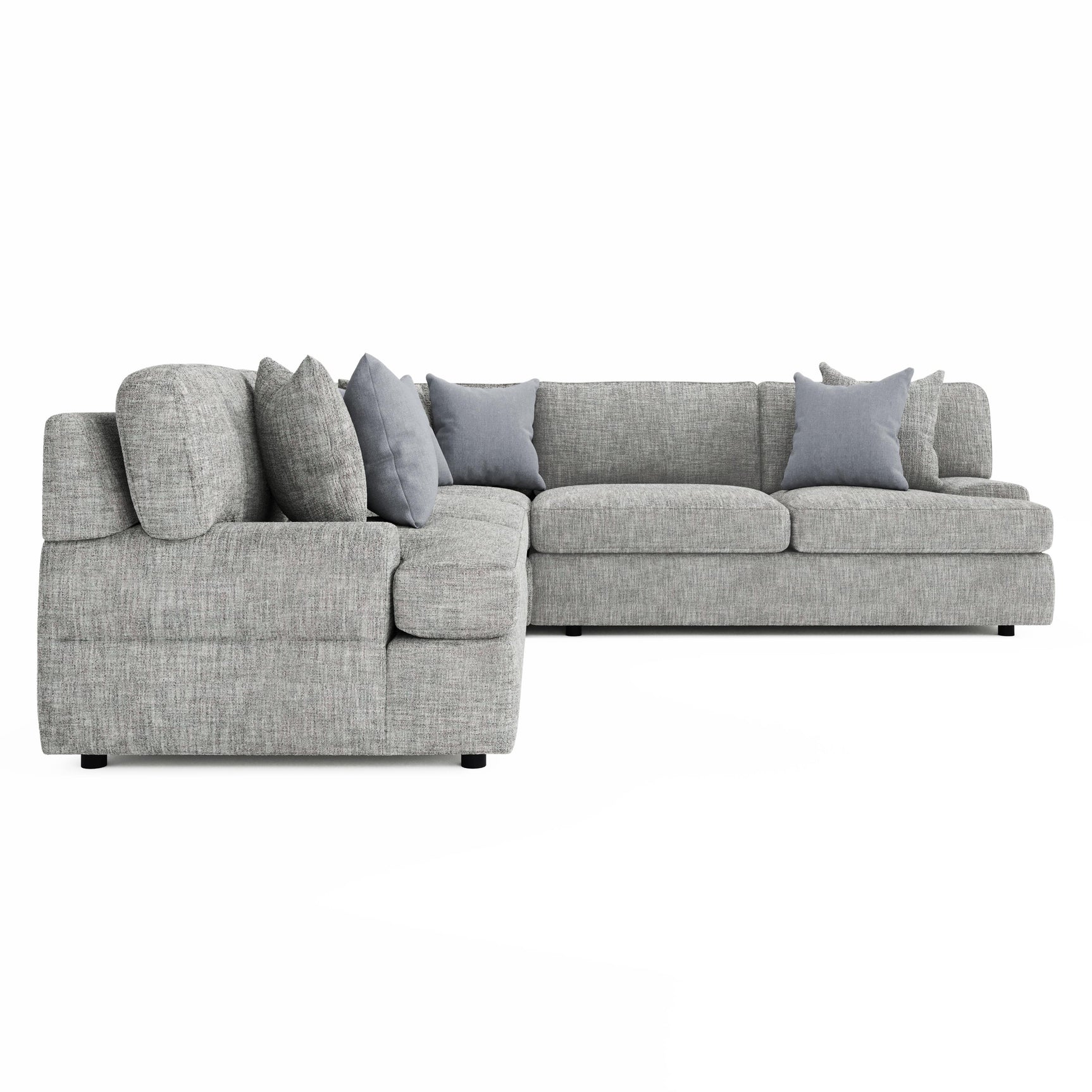 Serena Grey Fabric Sectional - Ornate Home