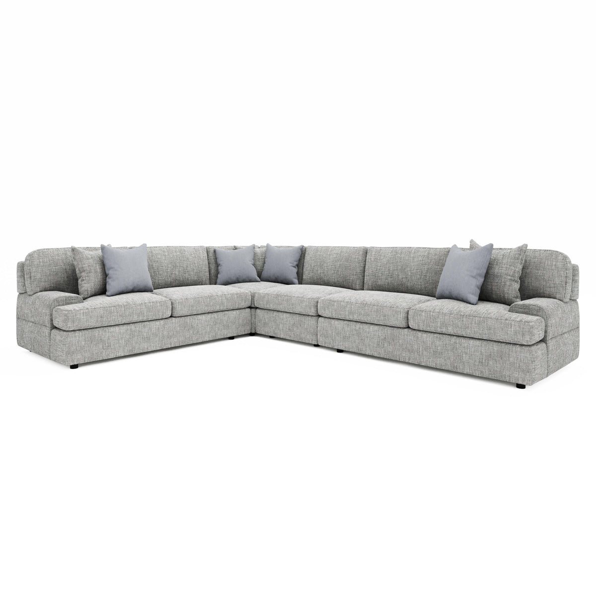 Serena Light Gray Sectional - Ornate Home