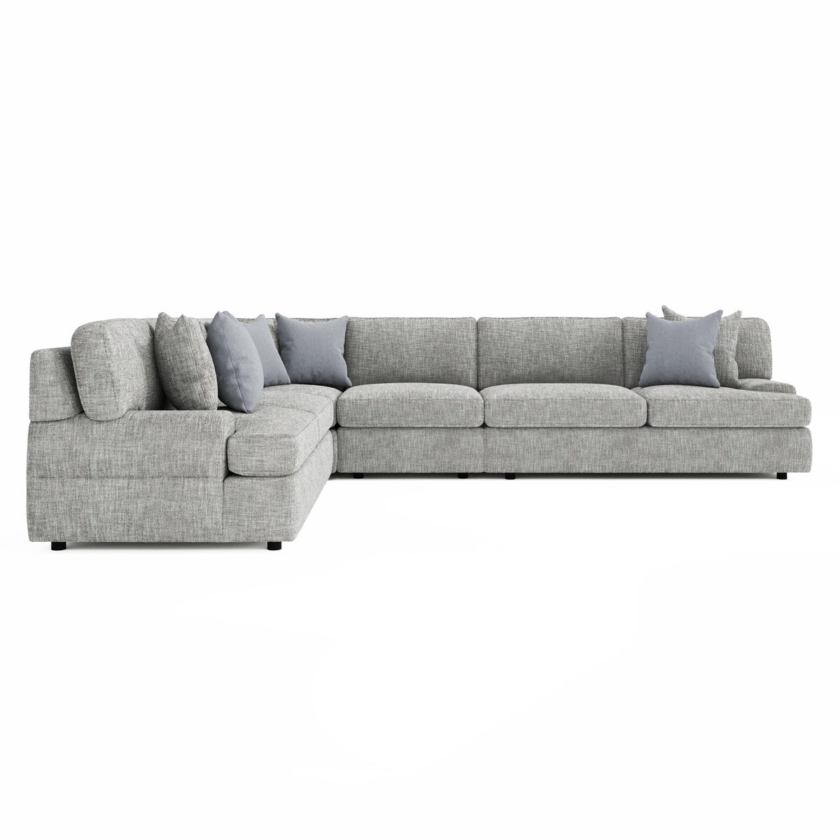 Serena Light Gray Sectional - Ornate Home