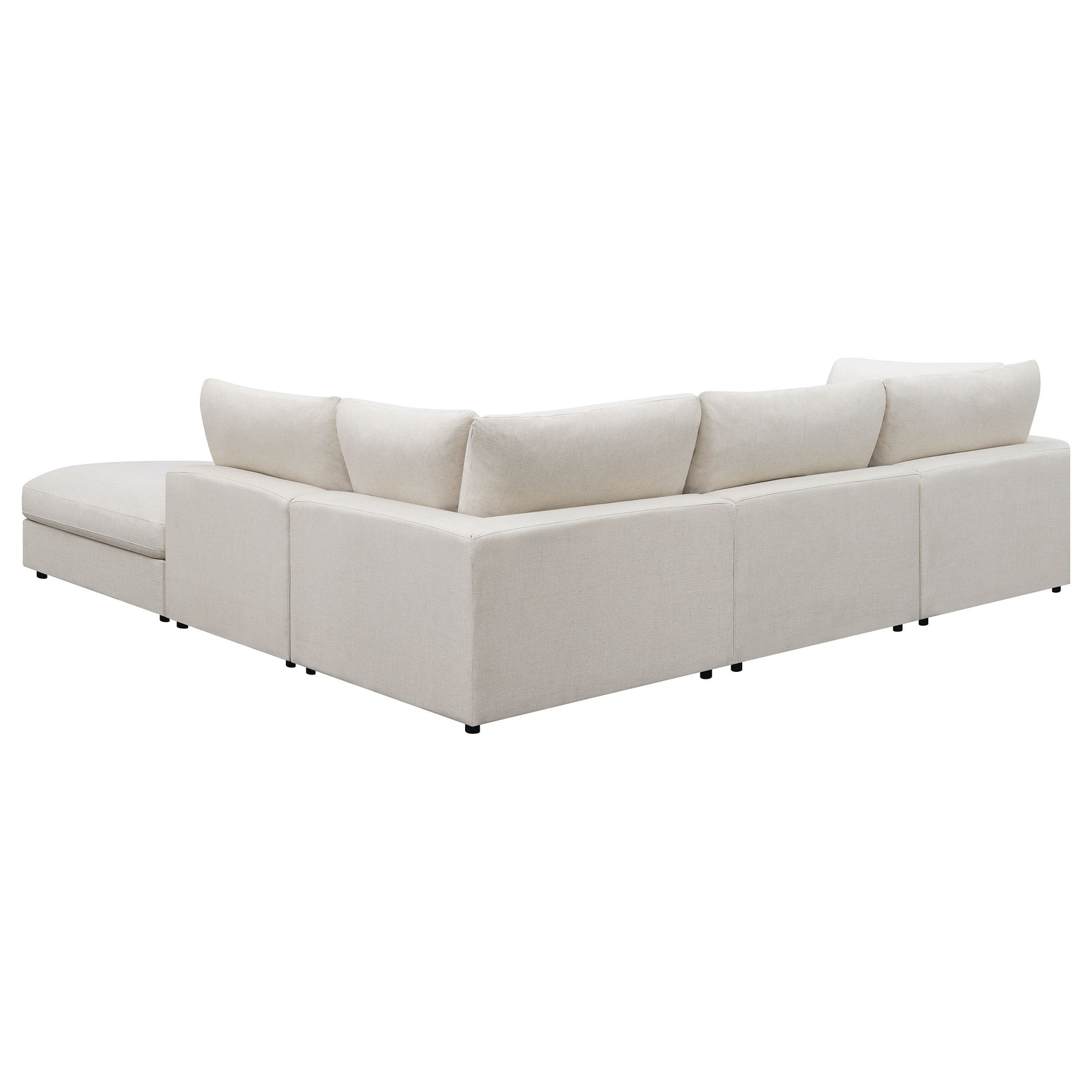 Serene Beige 5-piece Modular Sectional Sofa - Ornate Home