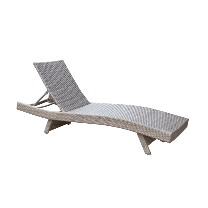 Serene Gray Outdoor Chaise Lounger - Ornate Home