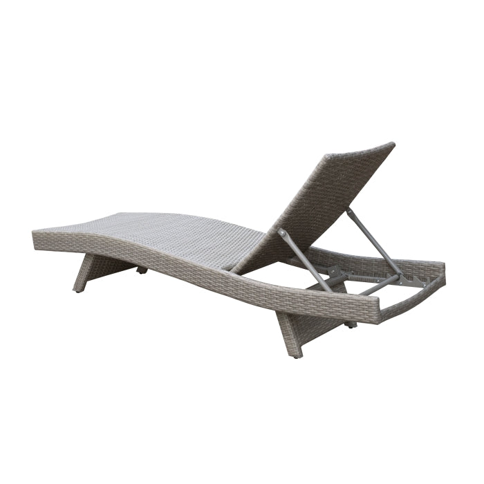 Serene Gray Outdoor Chaise Lounger - Ornate Home