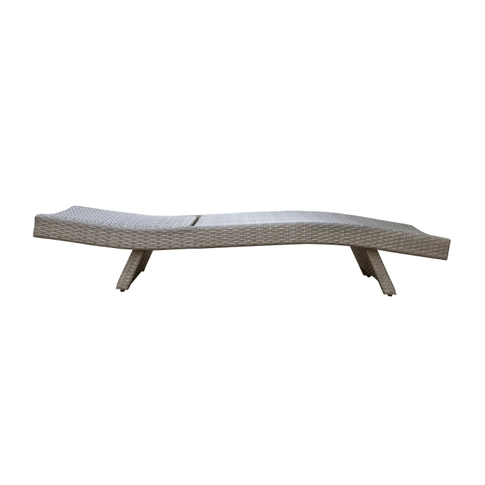 Serene Gray Outdoor Chaise Lounger - Ornate Home