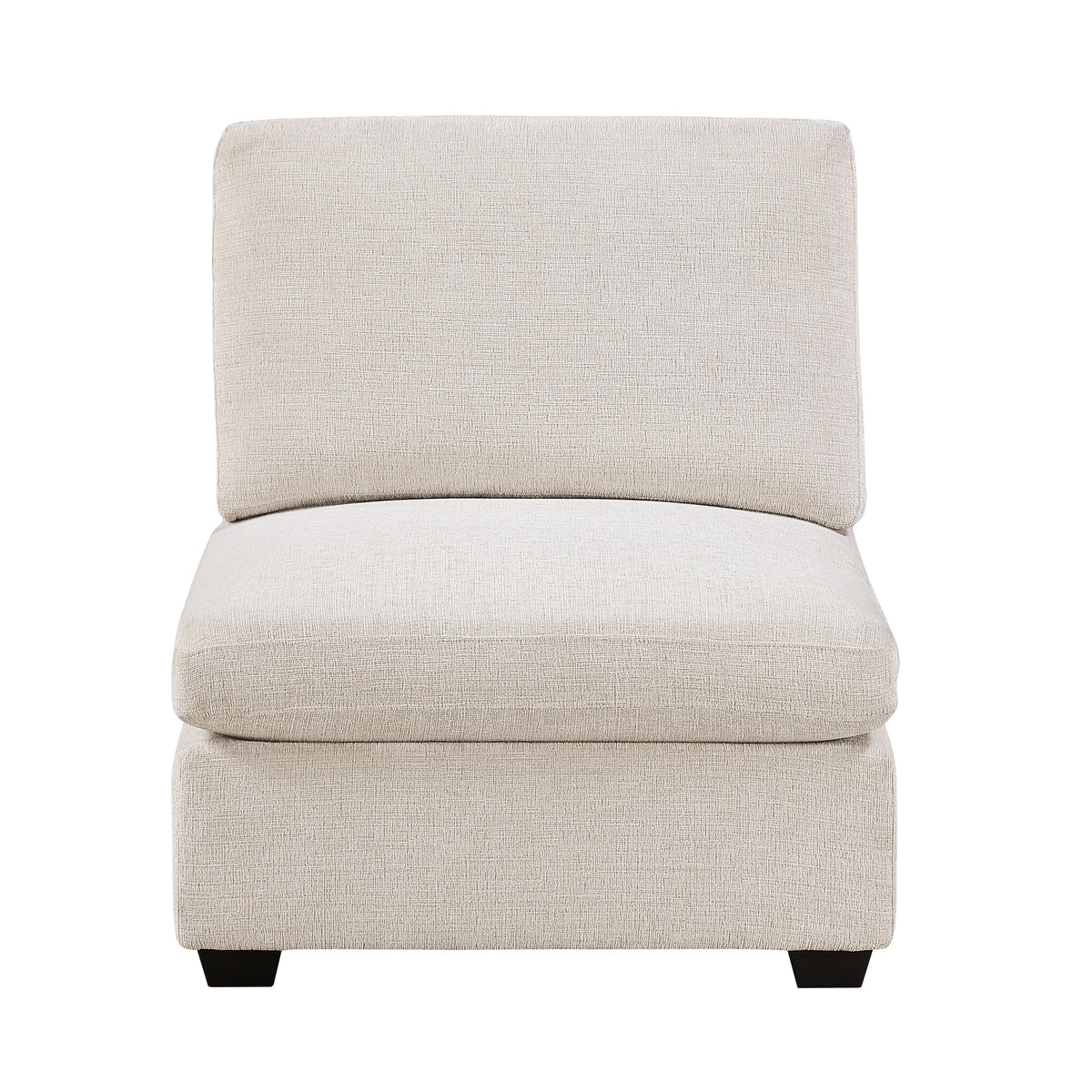 Serenity Beige Armless Chair - Ornate Home