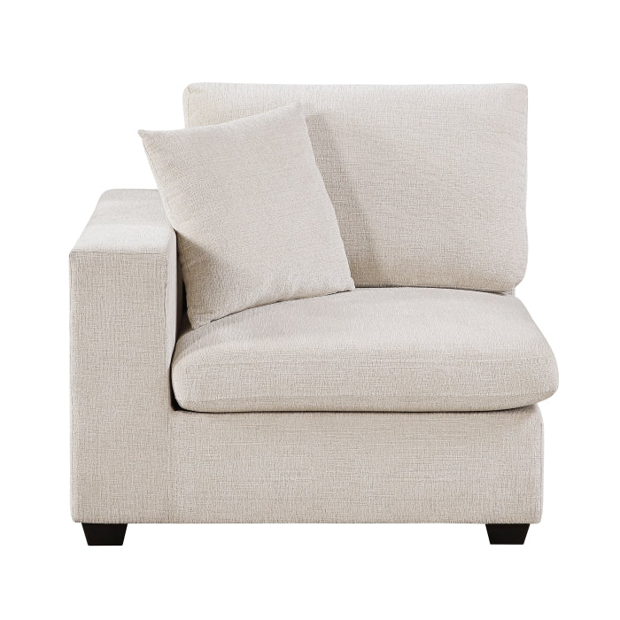 Serenity Beige Reversible Chair With One Arm - Ornate Home