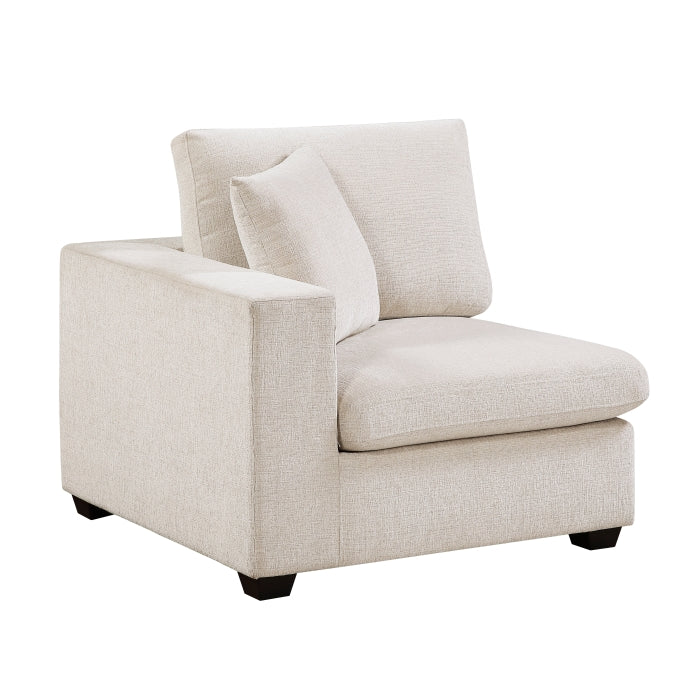 Serenity Beige Reversible Chair With One Arm - Ornate Home