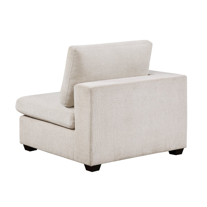 Serenity Beige Reversible Chair With One Arm - Ornate Home
