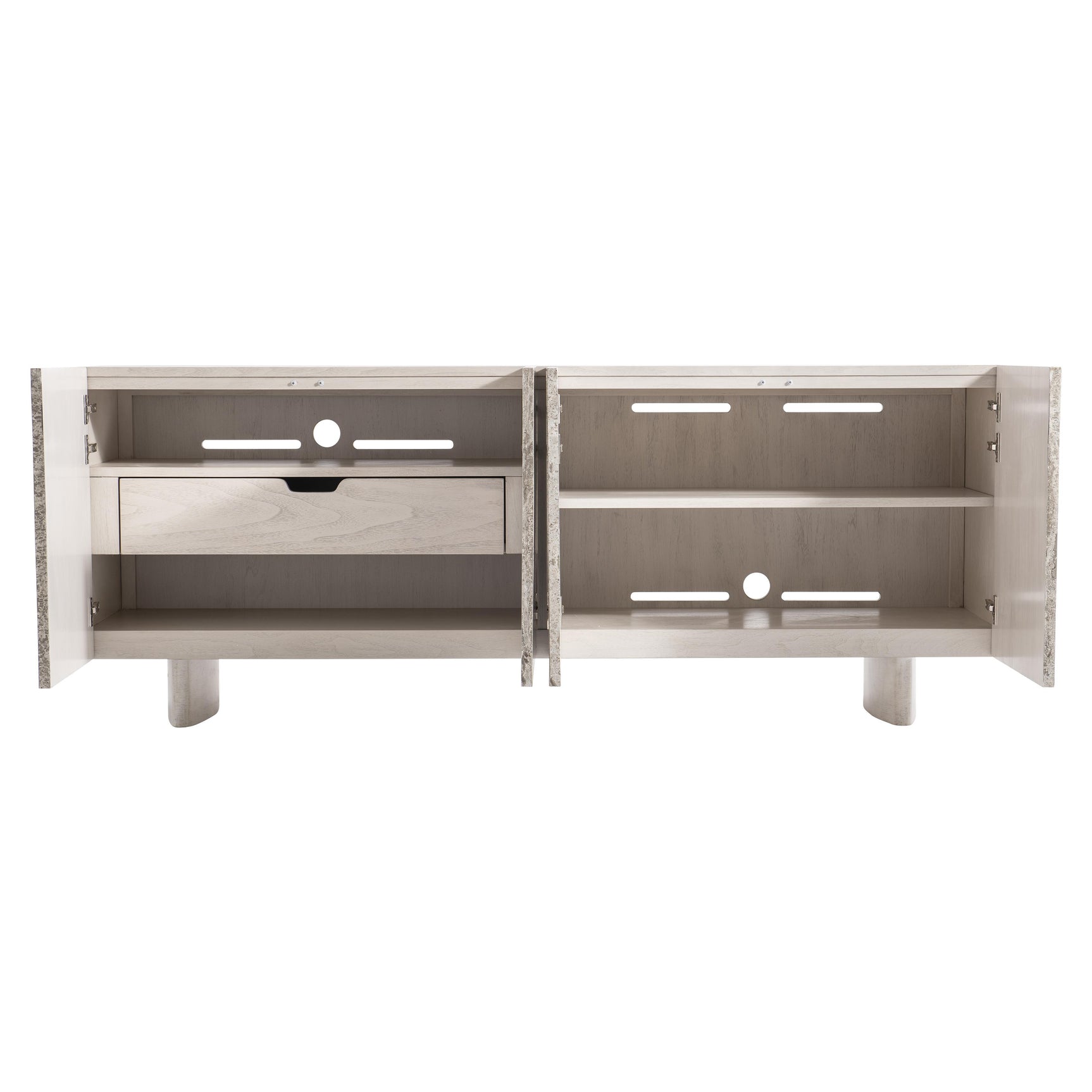 Sereno Lutra Faux Stone/Lutra Entertainment Credenza - Ornate Home