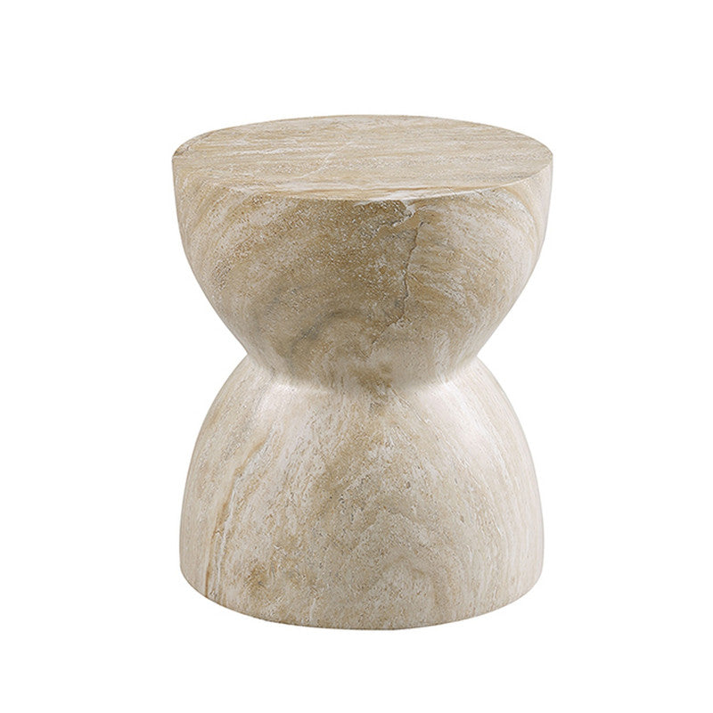 Serpe Light Beige Side Table - Ornate Home