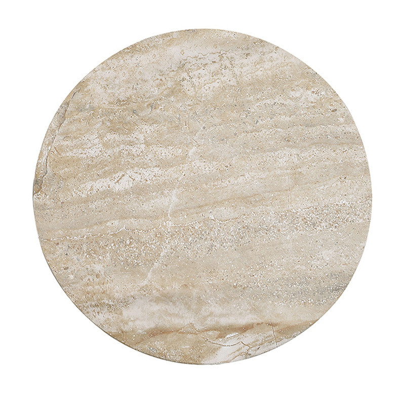Serpe Light Beige Side Table - Ornate Home