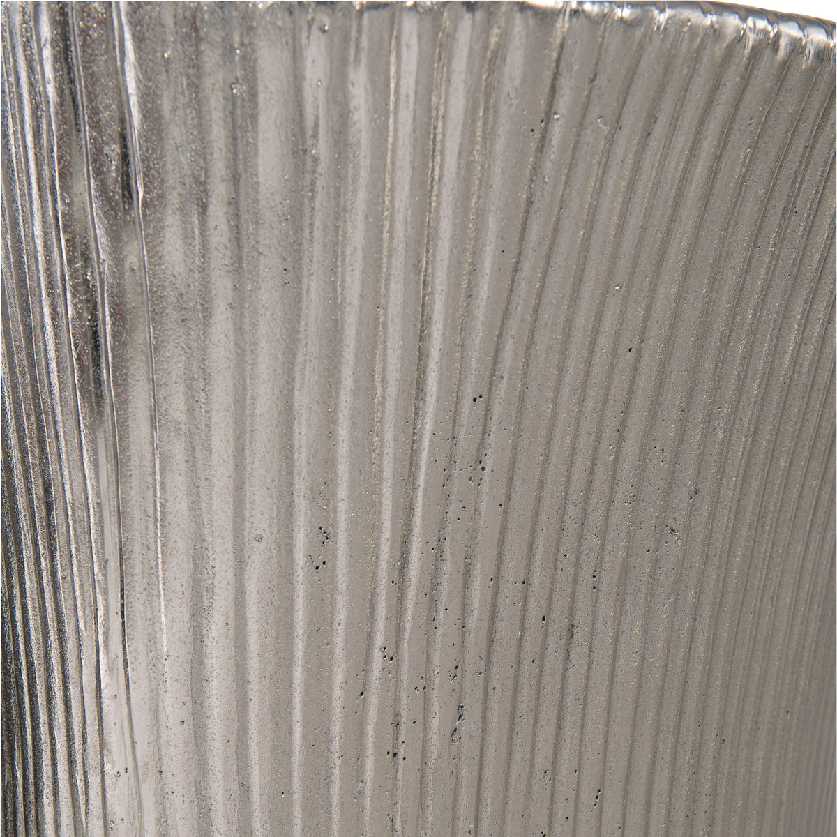 Serpentine Silver/Chrome Dining Table - Ornate Home