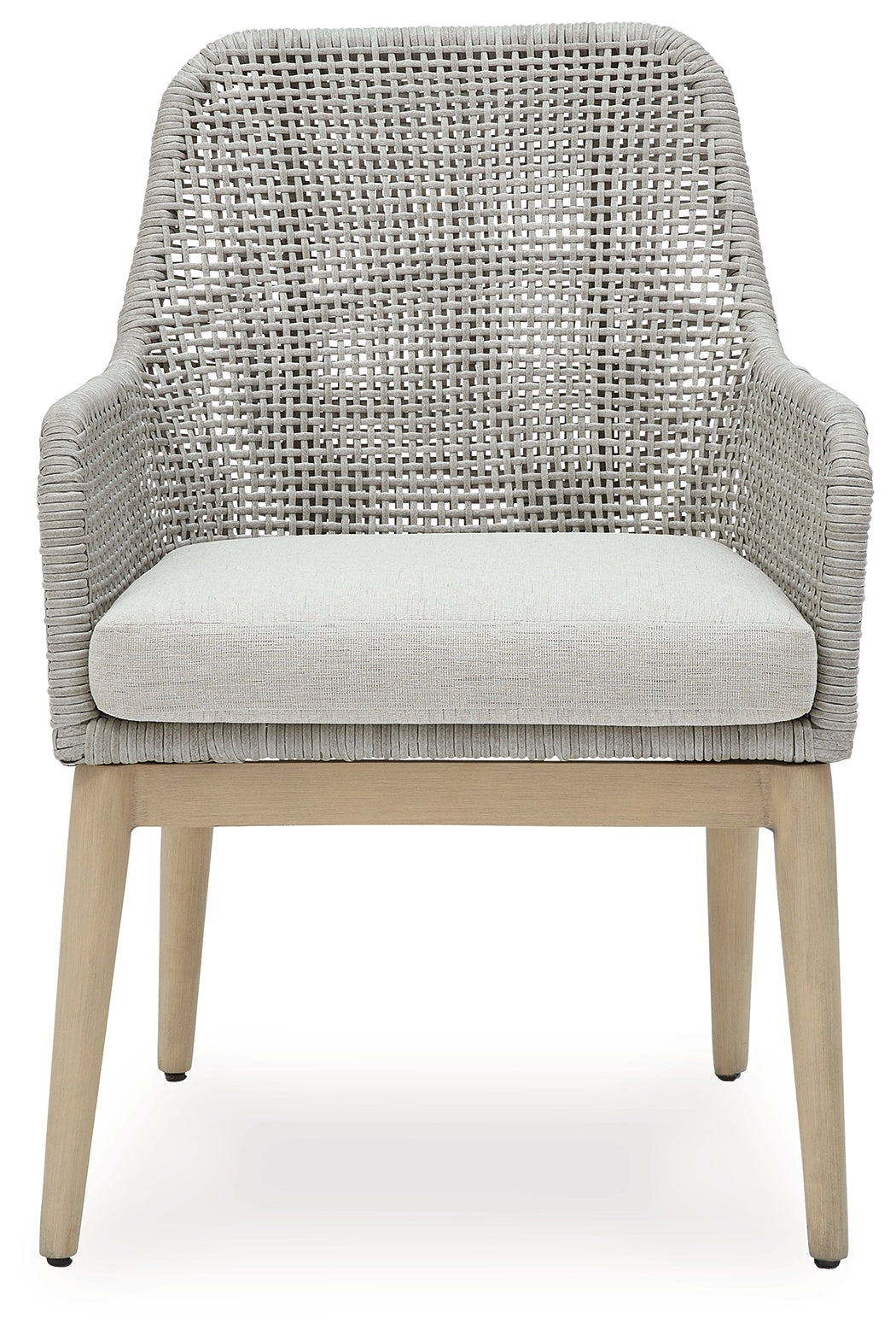 Seton Creek Gray Outdoor Dining Armchair (Set of 2) - Ornate Home