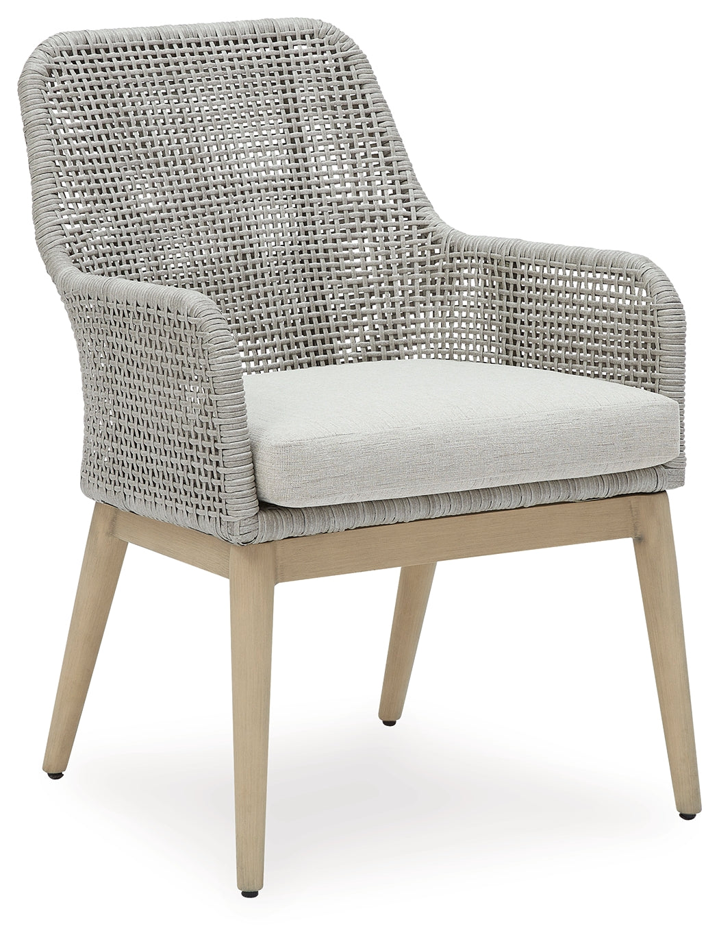 Seton Creek Gray Outdoor Dining Armchair (Set of 2) - Ornate Home