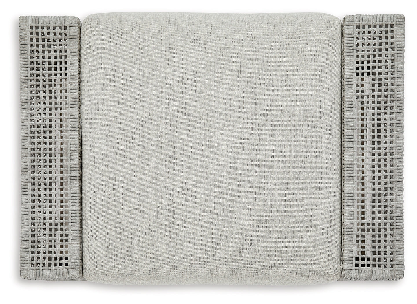 Seton Creek Gray Outdoor Ottoman w Cushion - Ornate Home