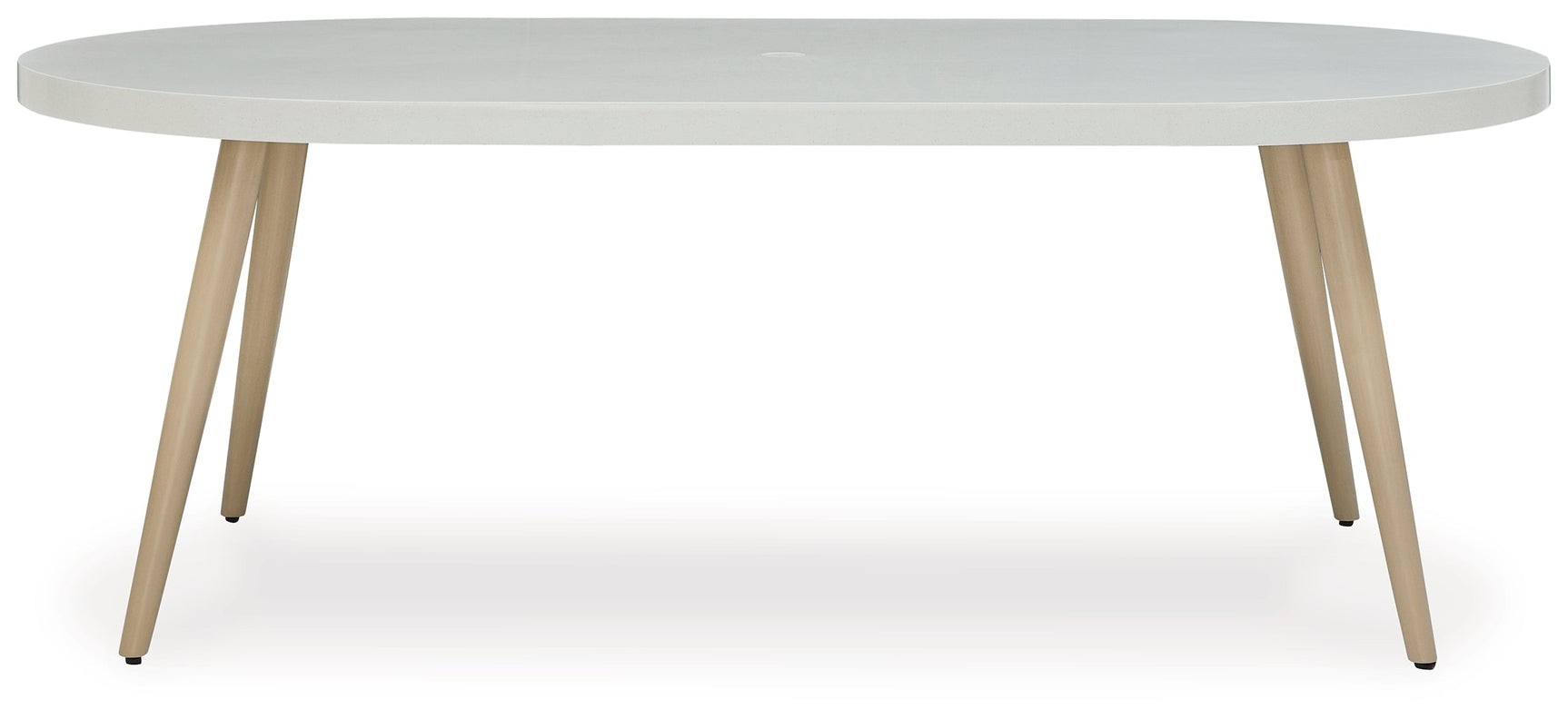 Seton Creek Gray Outdoor Oval Dining Table - Ornate Home