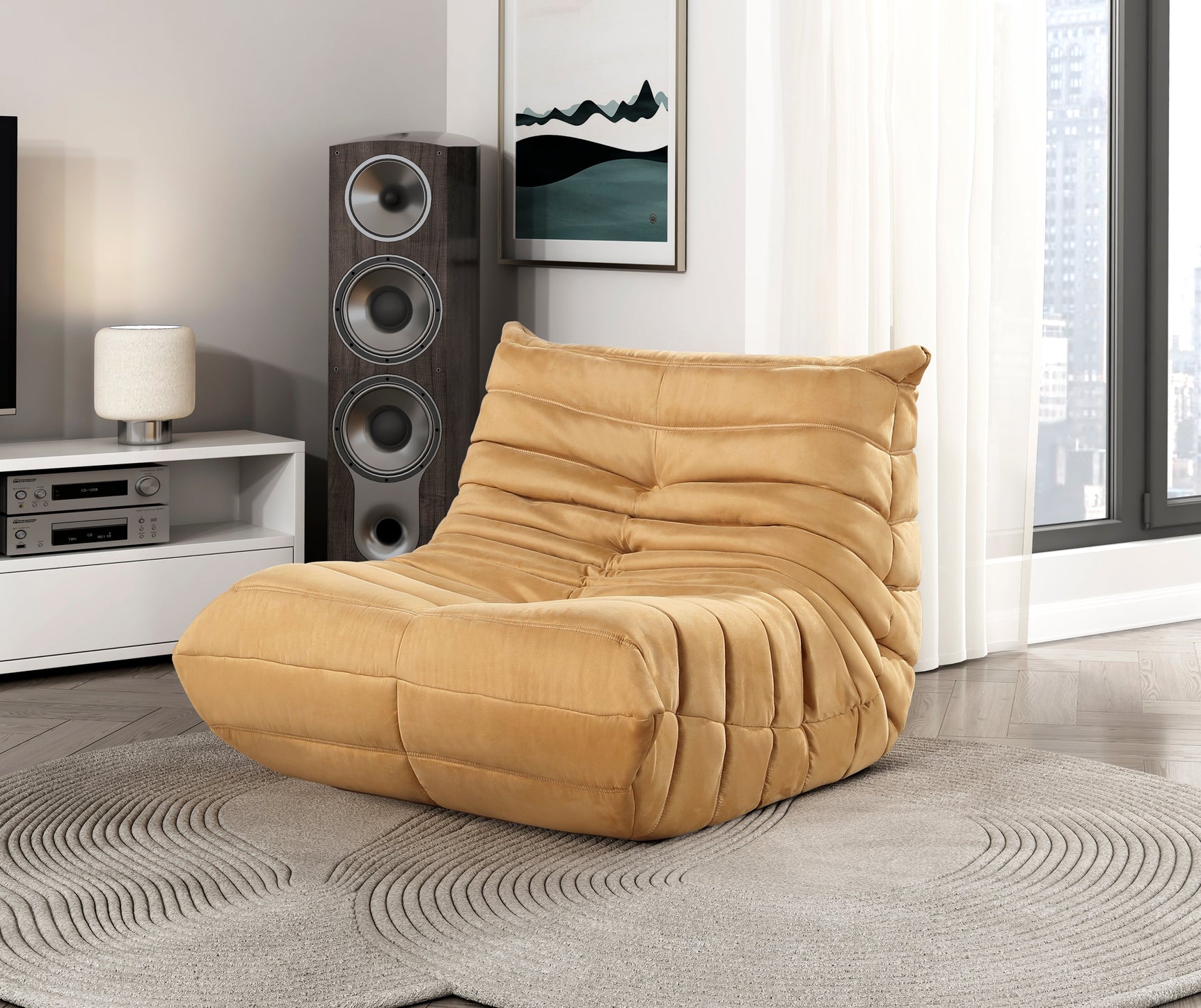 Seven Yellow Accent Chair - Ornate Home