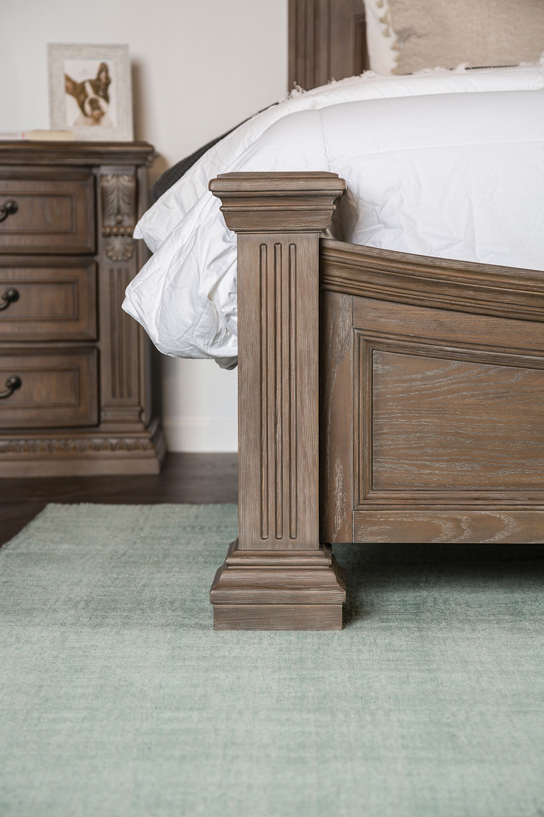 Sevenoaks Weathered Oak E.King Bed - Ornate Home